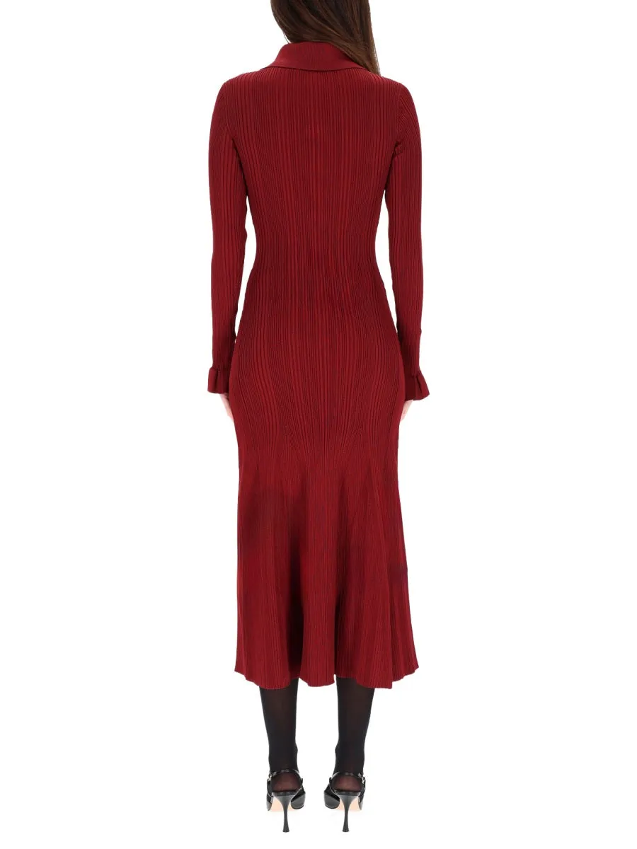 Midi Dress With Collar sold by Wanan Luxury product image thumbnail 3