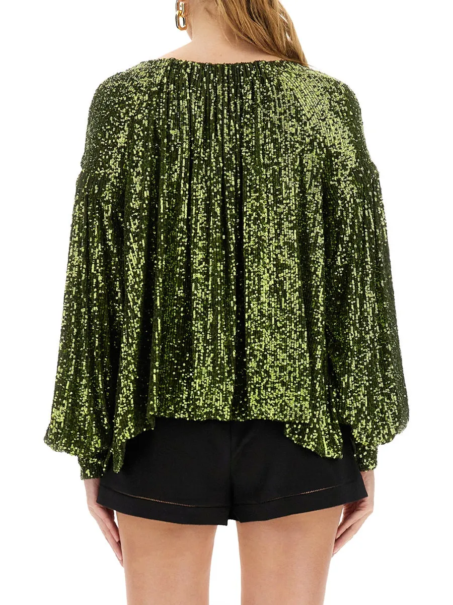 Sequin Blouse sold by Wanan Luxury product image thumbnail 3