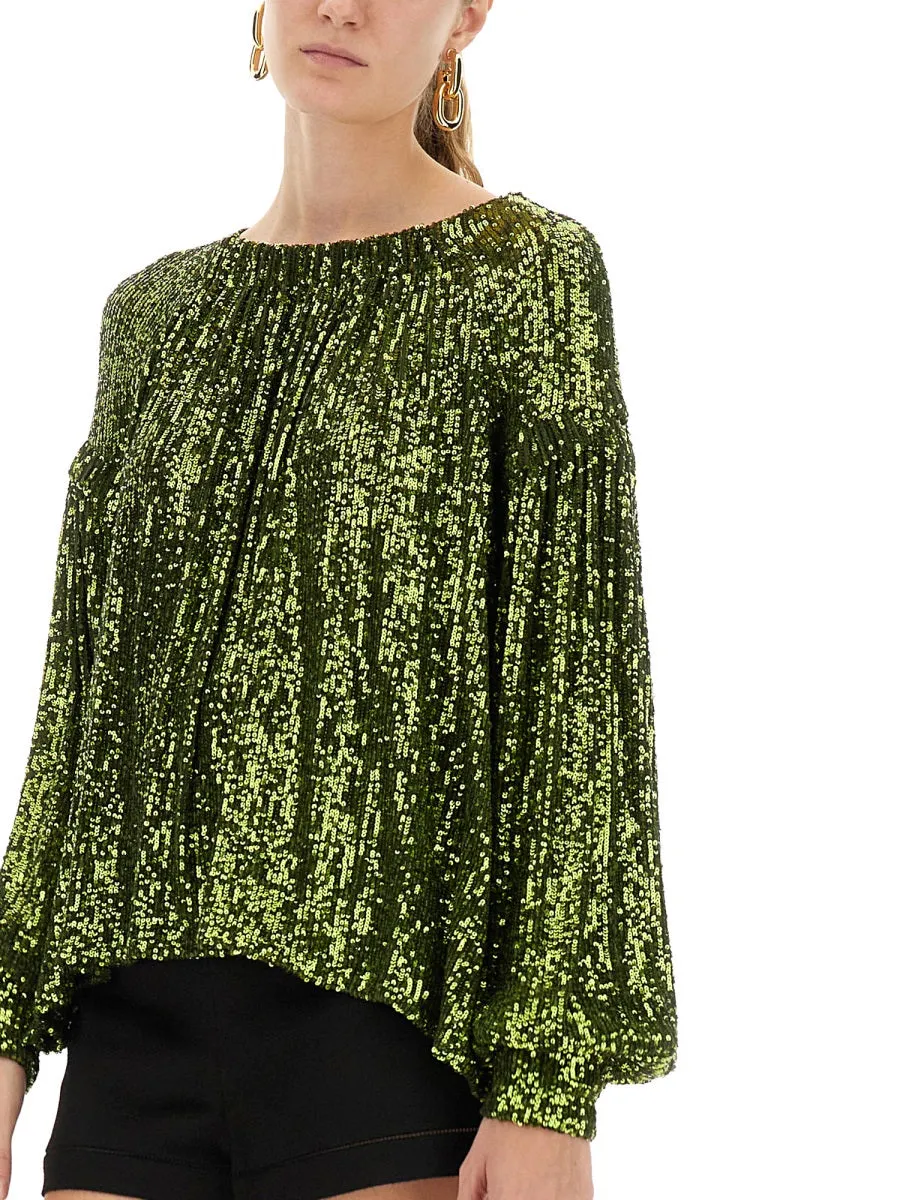 Sequin Blouse sold by Wanan Luxury product image thumbnail 4