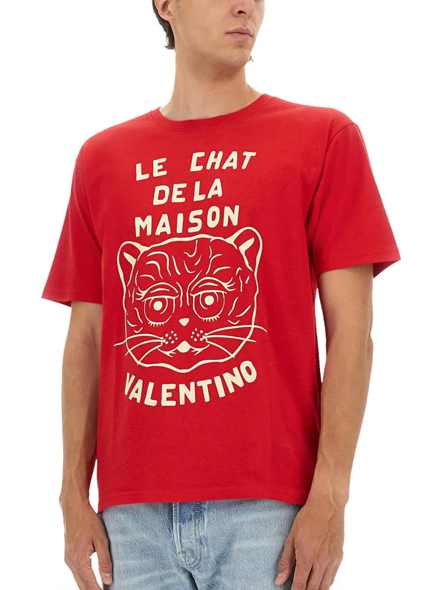 T-Shirt With "Chat De La Maison" Print sold by Wanan Luxury product image thumbnail 4