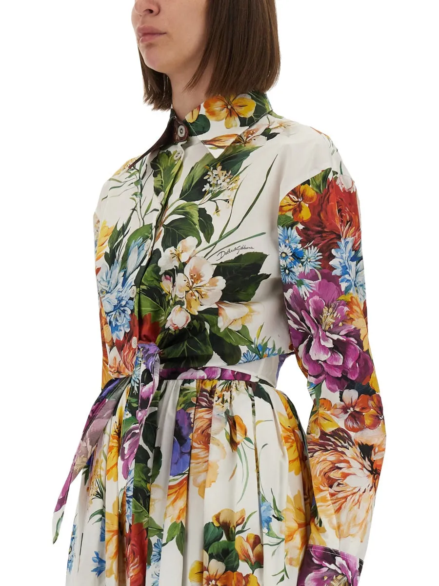 Flower Bouquet Print Poplin Shirt sold by Wanan Luxury product image thumbnail 3