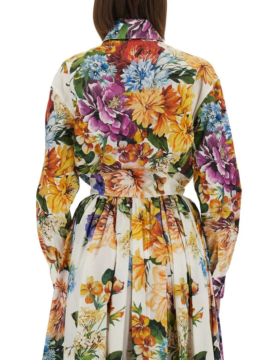 Flower Bouquet Print Poplin Shirt sold by Wanan Luxury product image thumbnail 4