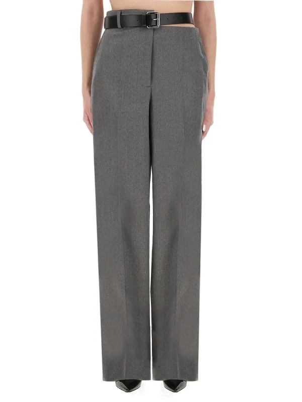 Flannel Pants With Belt made by Stella McCartney