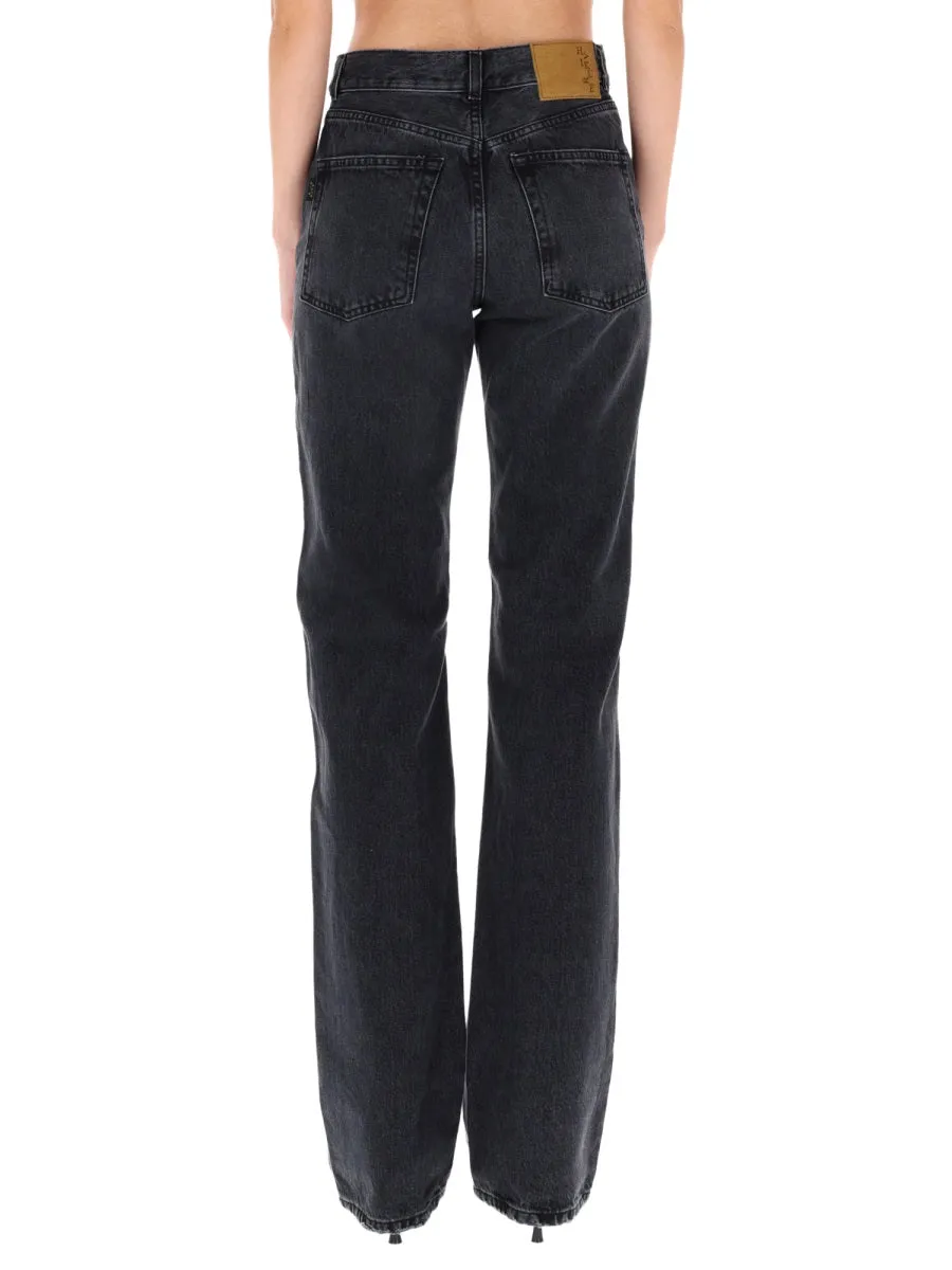 "Star Black Denim & Leather" Pants sold by Wanan Luxury product image thumbnail 4