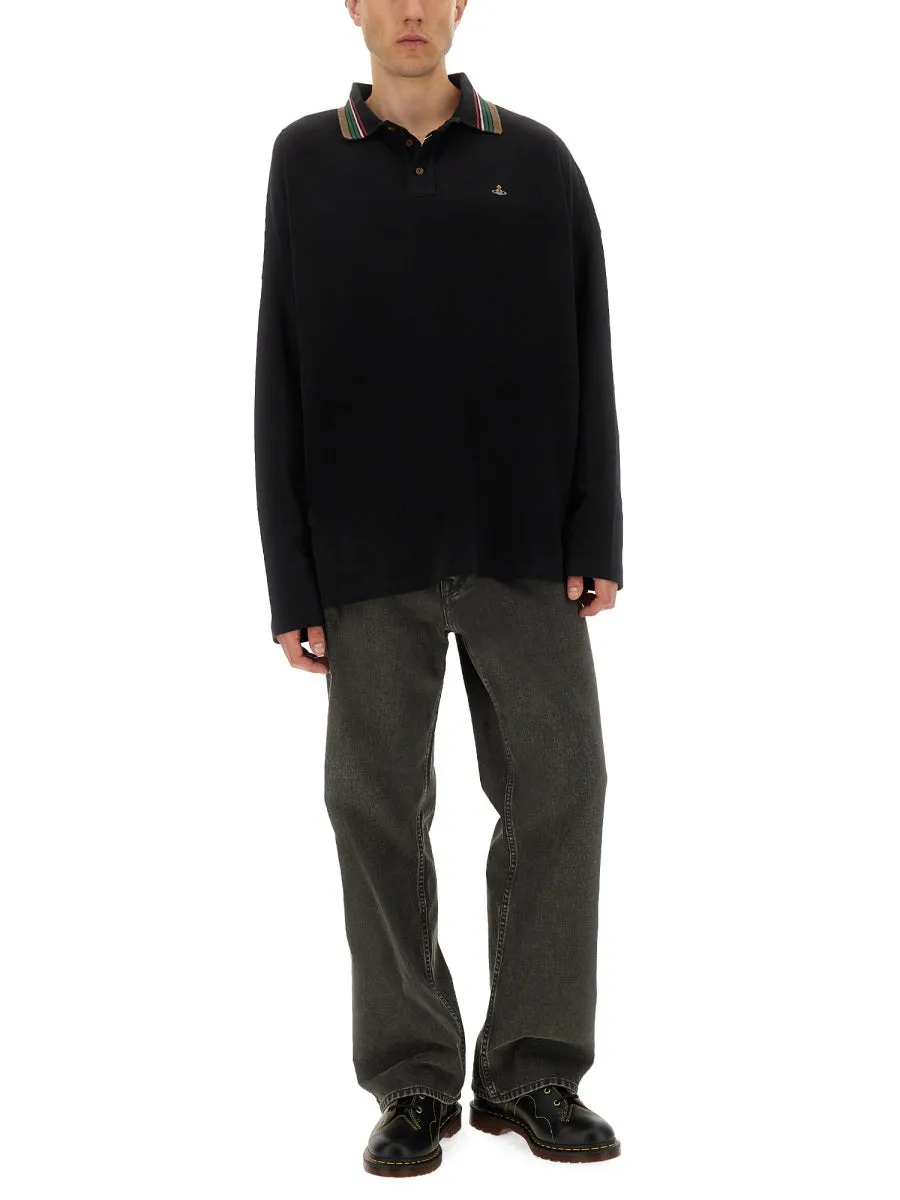 Long-Sleeved Polo Shirt sold by Wanan Luxury product image thumbnail 2
