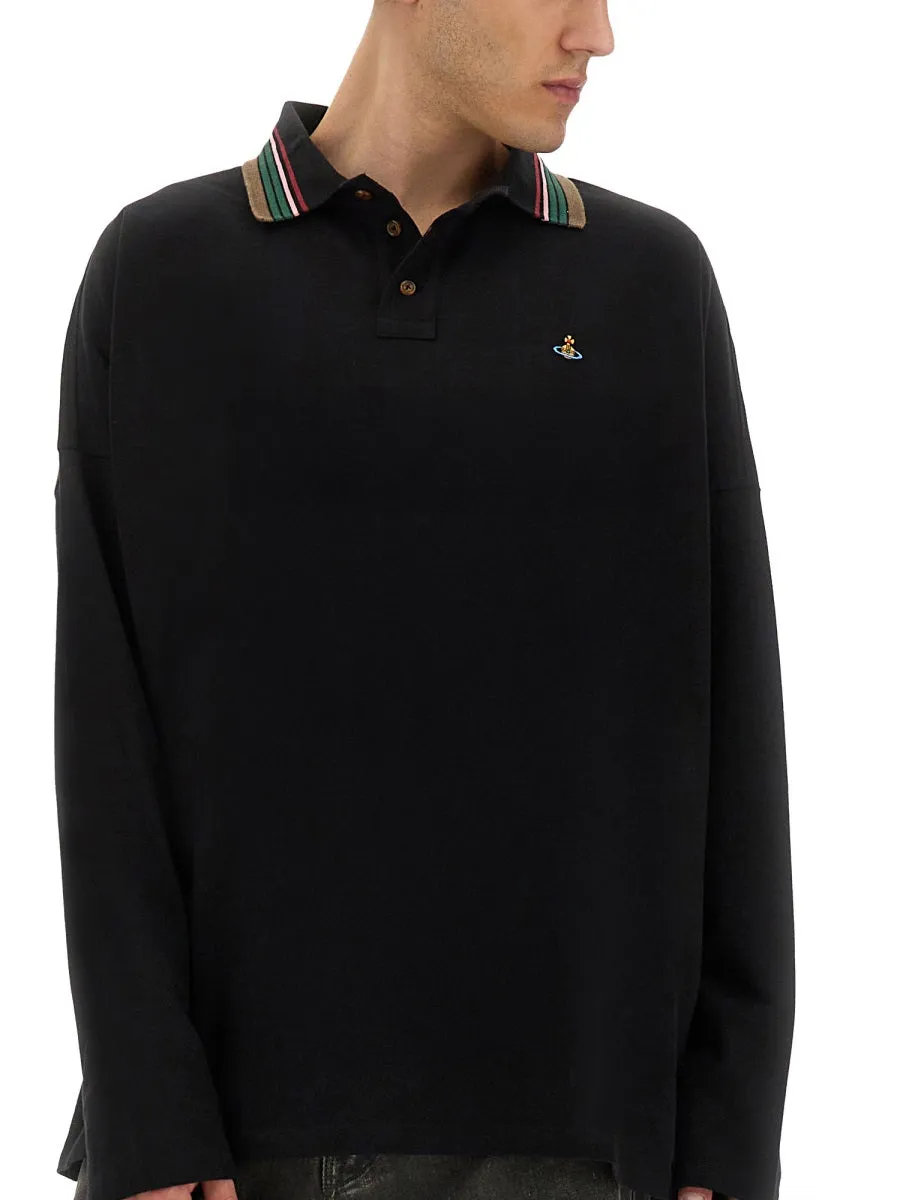 Long-Sleeved Polo Shirt sold by Wanan Luxury product image thumbnail 4