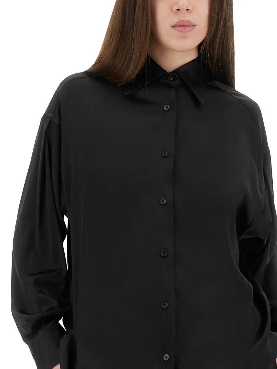 Stretch Silk Satin Shirt sold by Wanan Luxury product image thumbnail 4