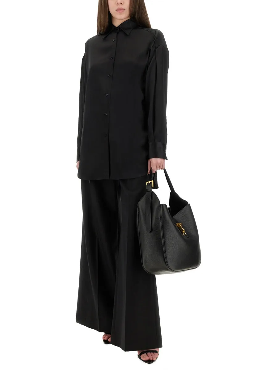 Stretch Silk Satin Shirt sold by Wanan Luxury product image thumbnail 2