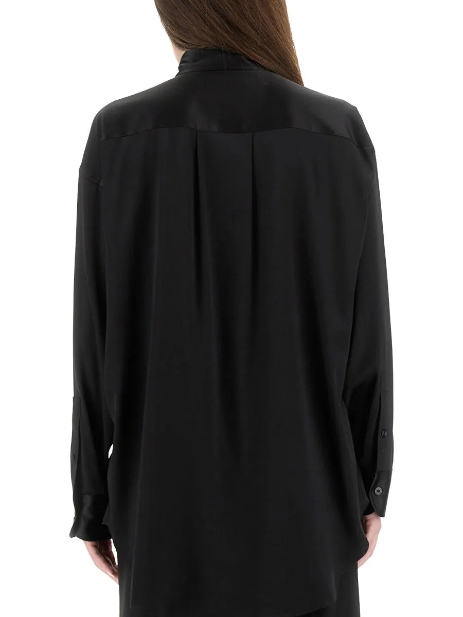 Stretch Silk Satin Shirt sold by Wanan Luxury product image thumbnail 3