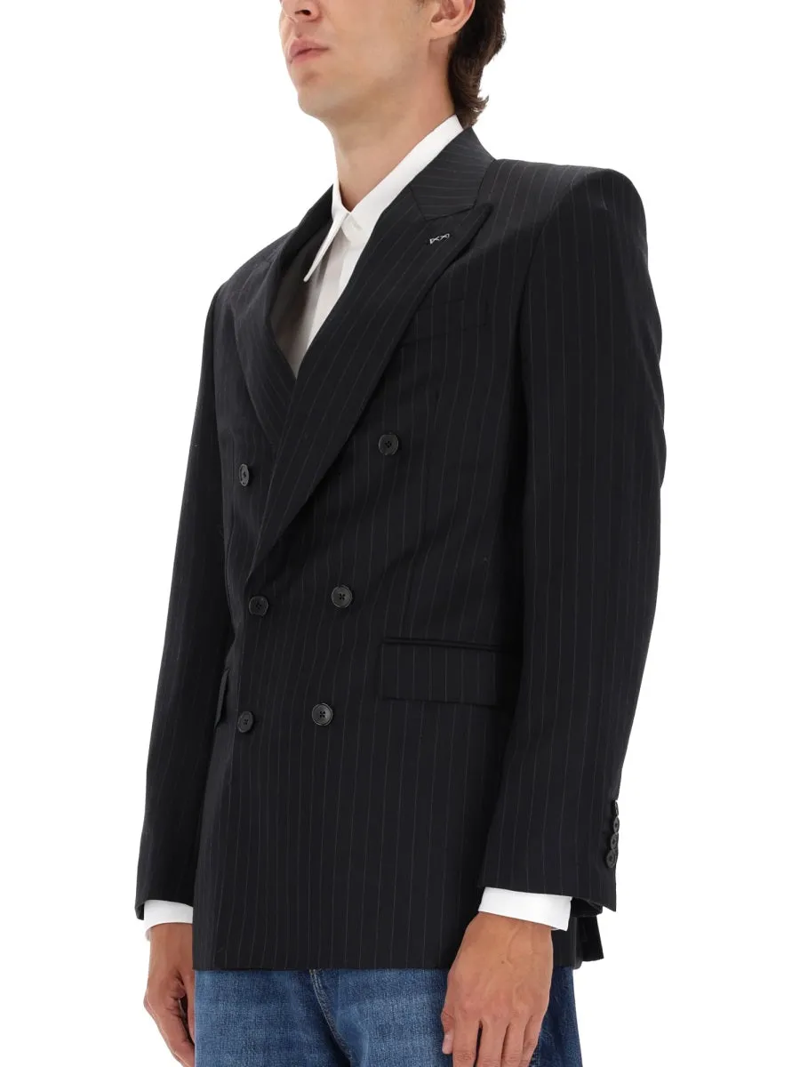 Fitted Striped Jacket sold by Wanan Luxury product image thumbnail 4