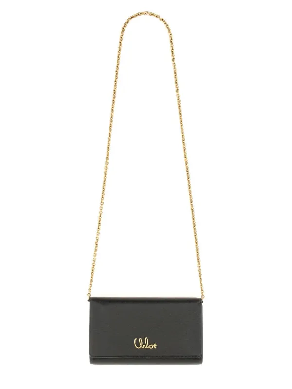 "Chloé Iconic" Flap And Chain Wallet made by Chloe