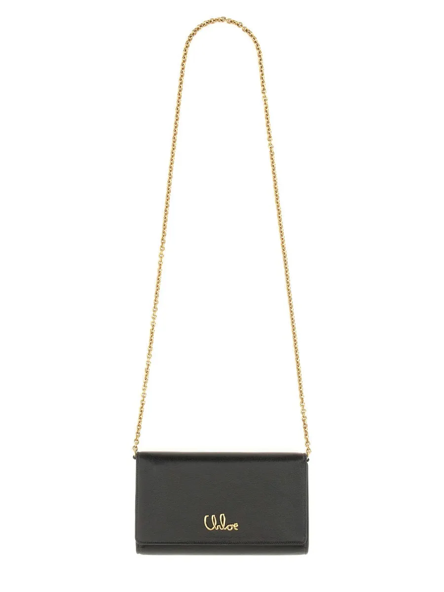 "Chloé Iconic" Flap And Chain Wallet sold by Wanan Luxury