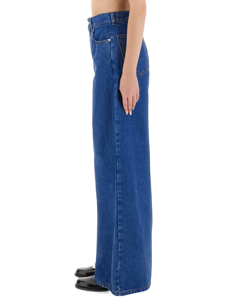Denim Wide Leg Jeans sold by Wanan Luxury product image thumbnail 4