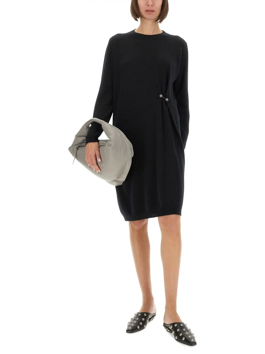 Knit Dress With Brooch sold by Wanan Luxury product image thumbnail 2