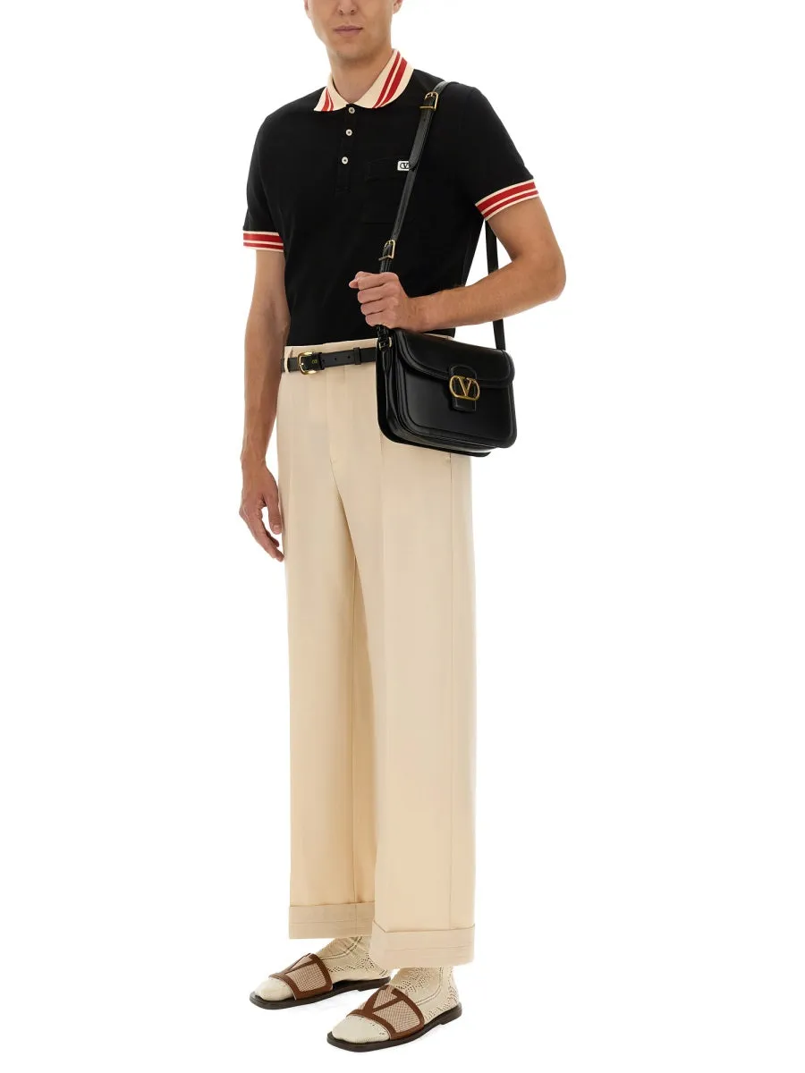 Cotton Pique Polo Shirt With "Vlogo" Patch sold by Wanan Luxury product image thumbnail 2