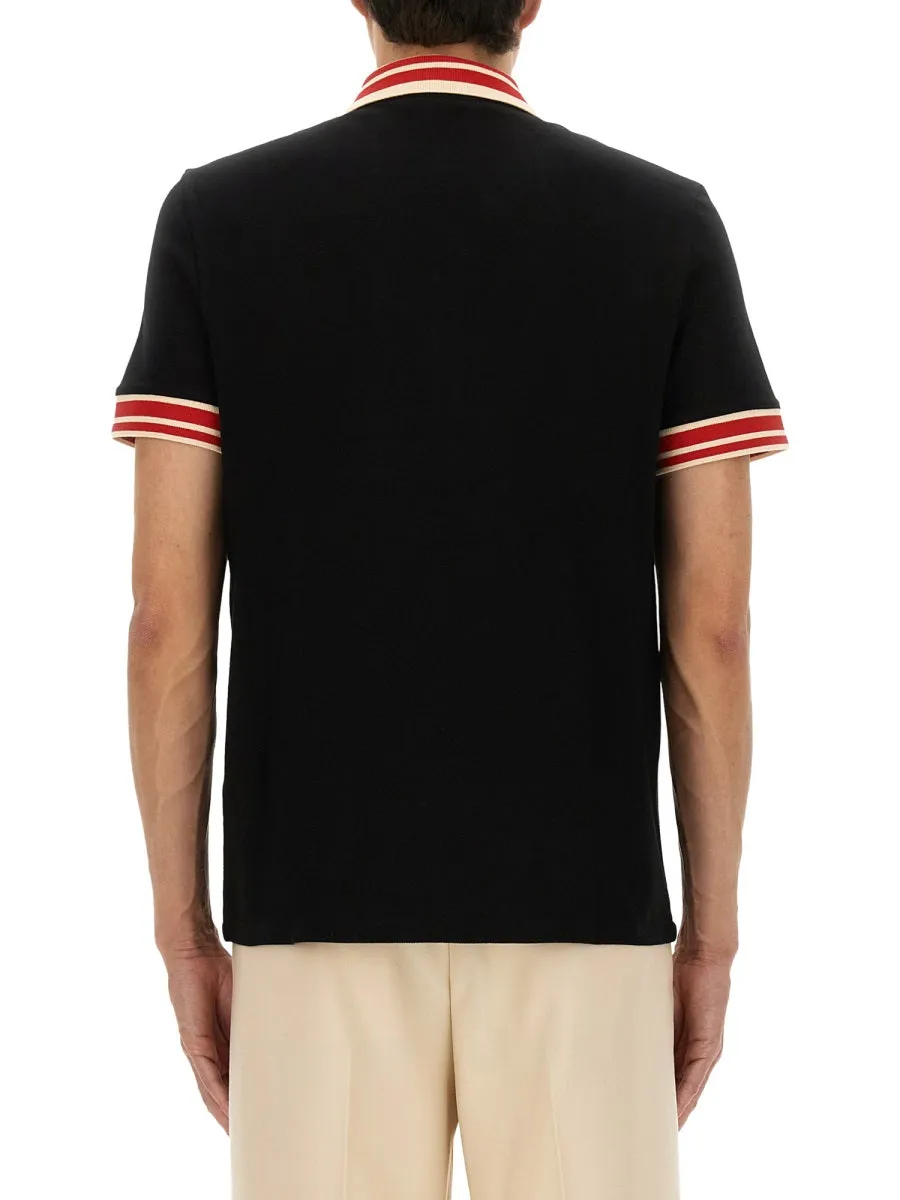 Cotton Pique Polo Shirt With "Vlogo" Patch sold by Wanan Luxury product image thumbnail 3