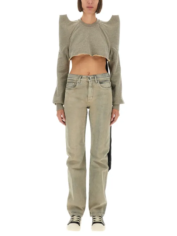 "Cropped Tecsweat" Sweatshirt made by Rick Owens