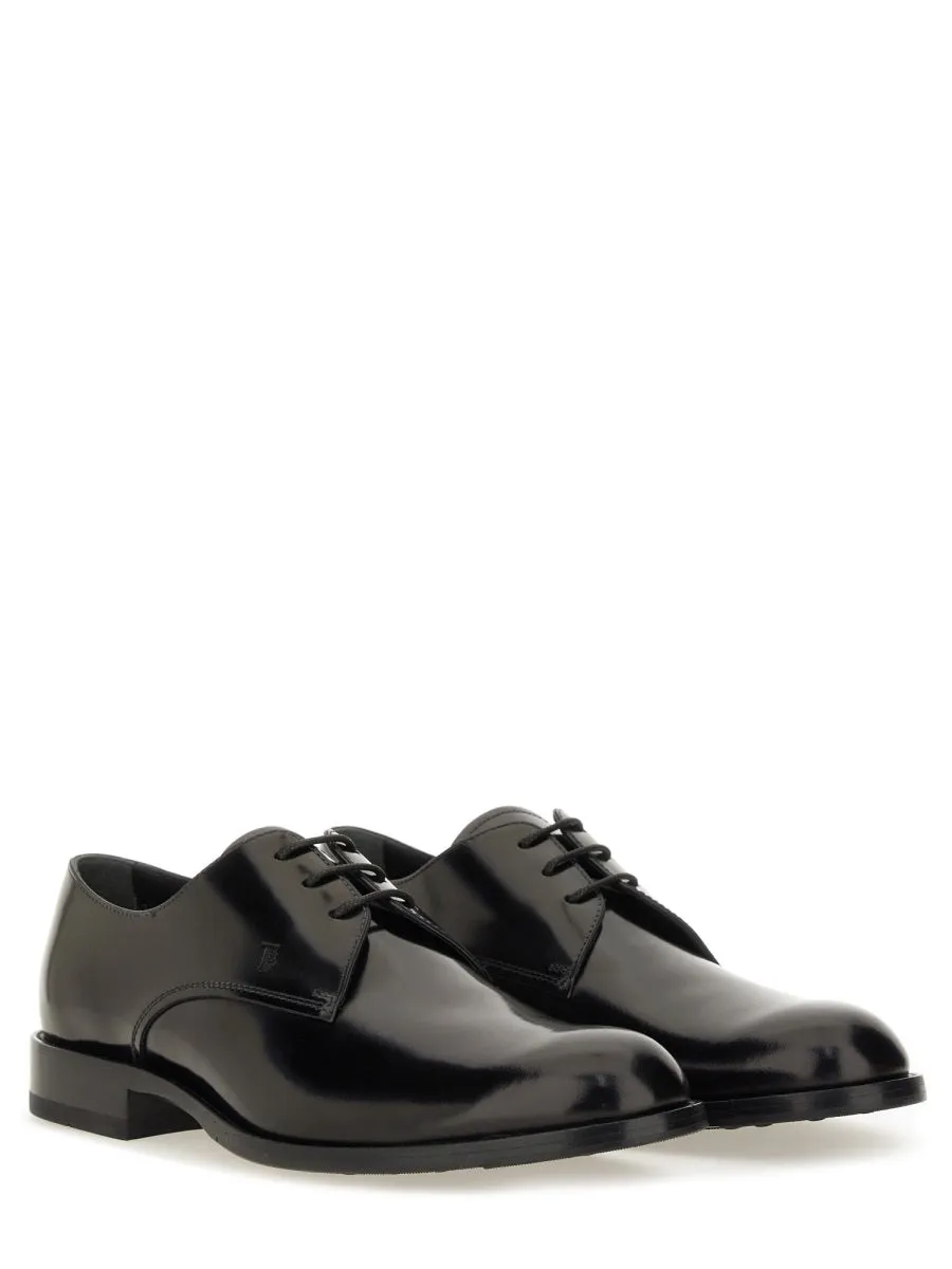 Leather Lace-Up Derby Shoe sold by Wanan Luxury product image thumbnail 2