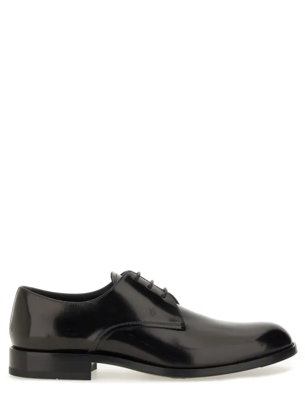 Leather Lace-Up Derby Shoe sold by Wanan Luxury