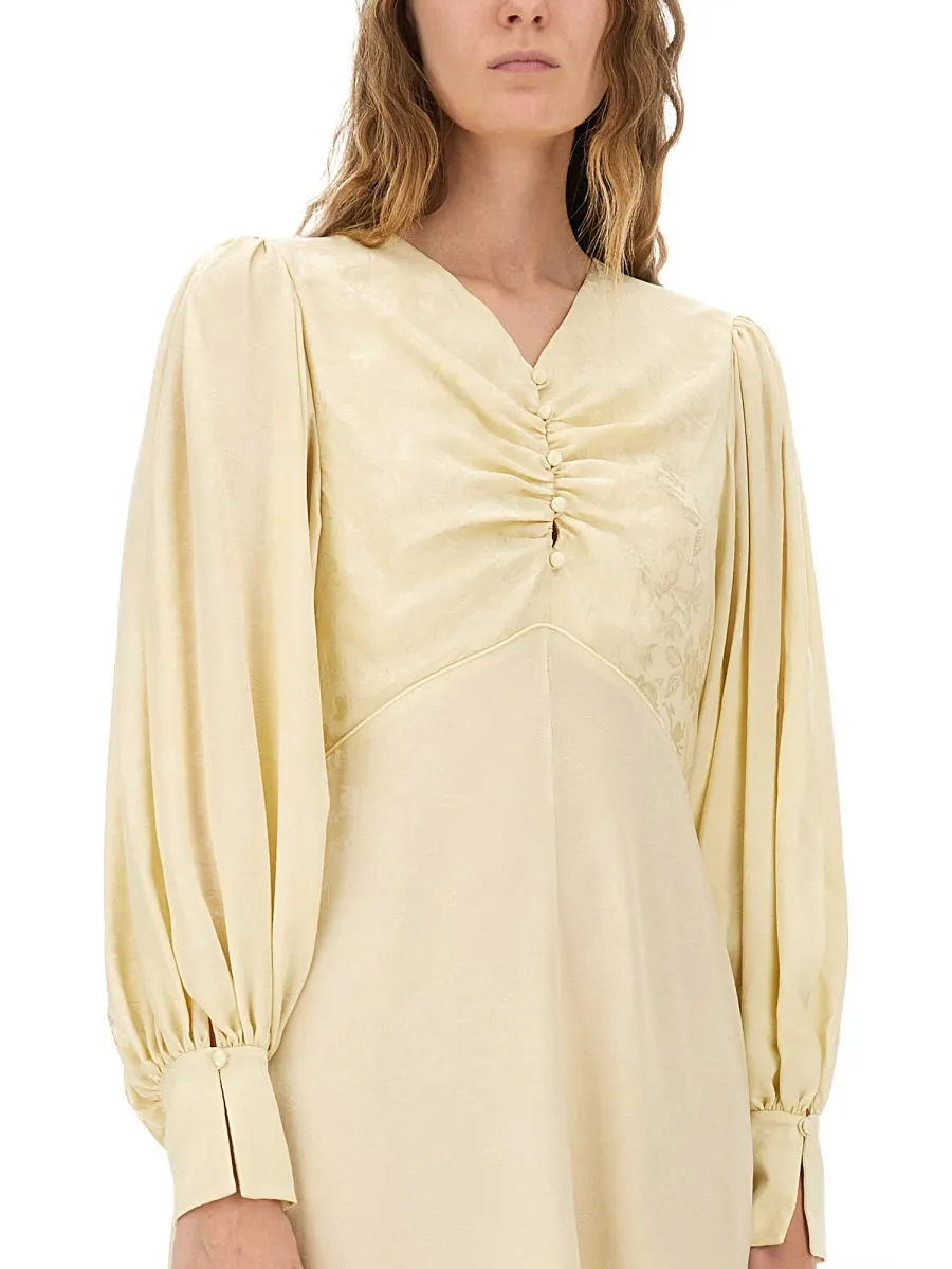 Ruched Silk Dress sold by Wanan Luxury product image thumbnail 4