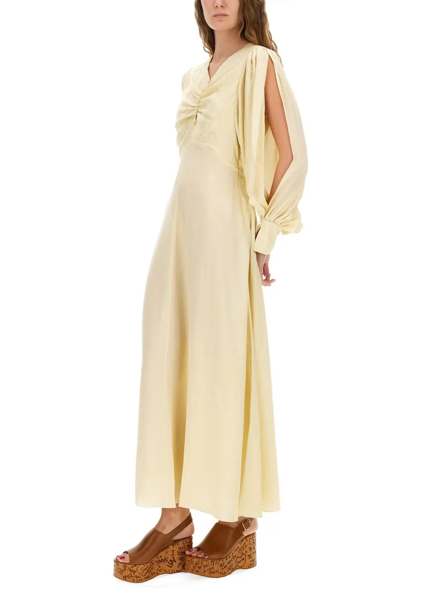Ruched Silk Dress sold by Wanan Luxury product image thumbnail 2
