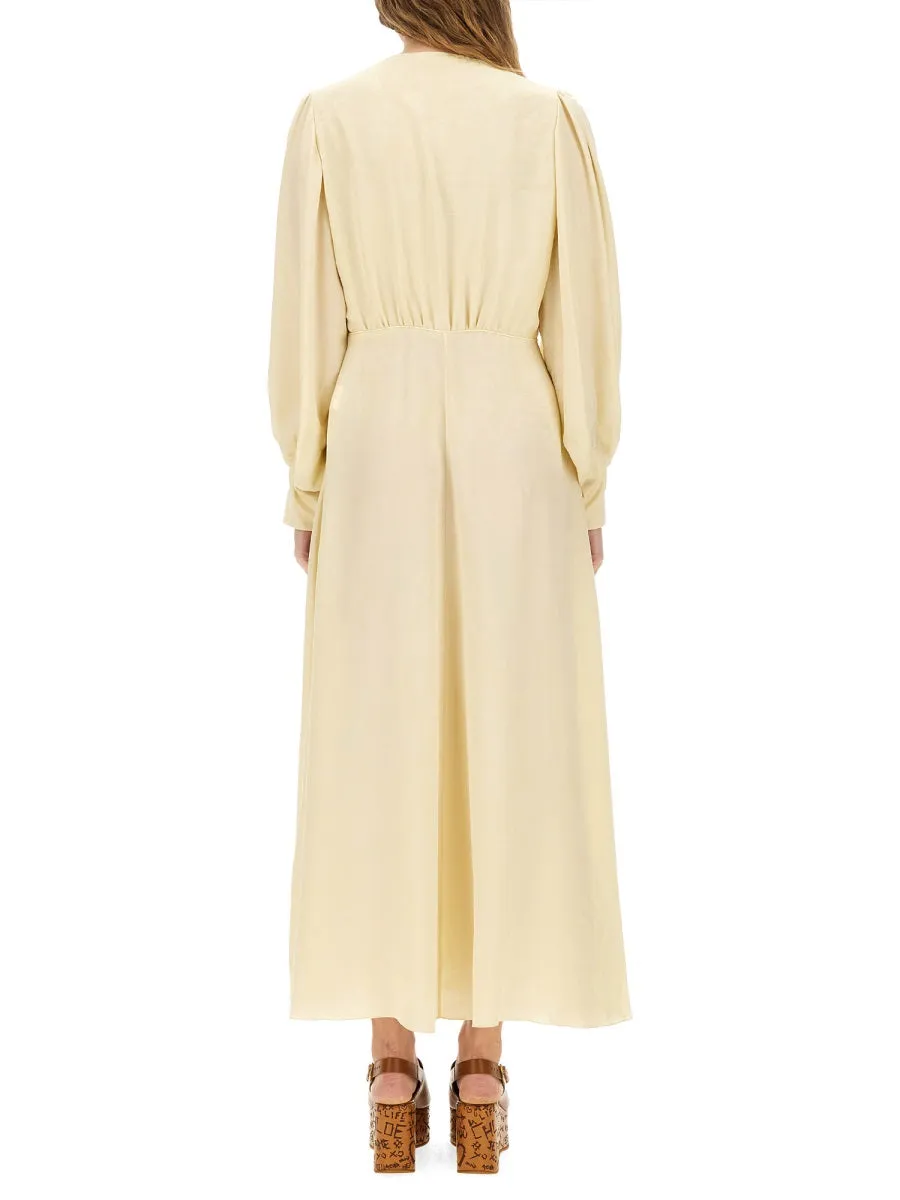 Ruched Silk Dress sold by Wanan Luxury product image thumbnail 3