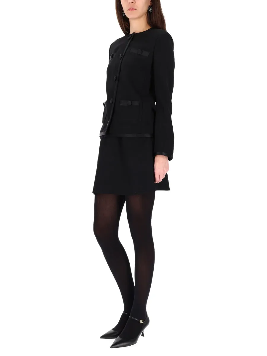 Double Crepe Basque Skirt sold by Wanan Luxury product image thumbnail 2