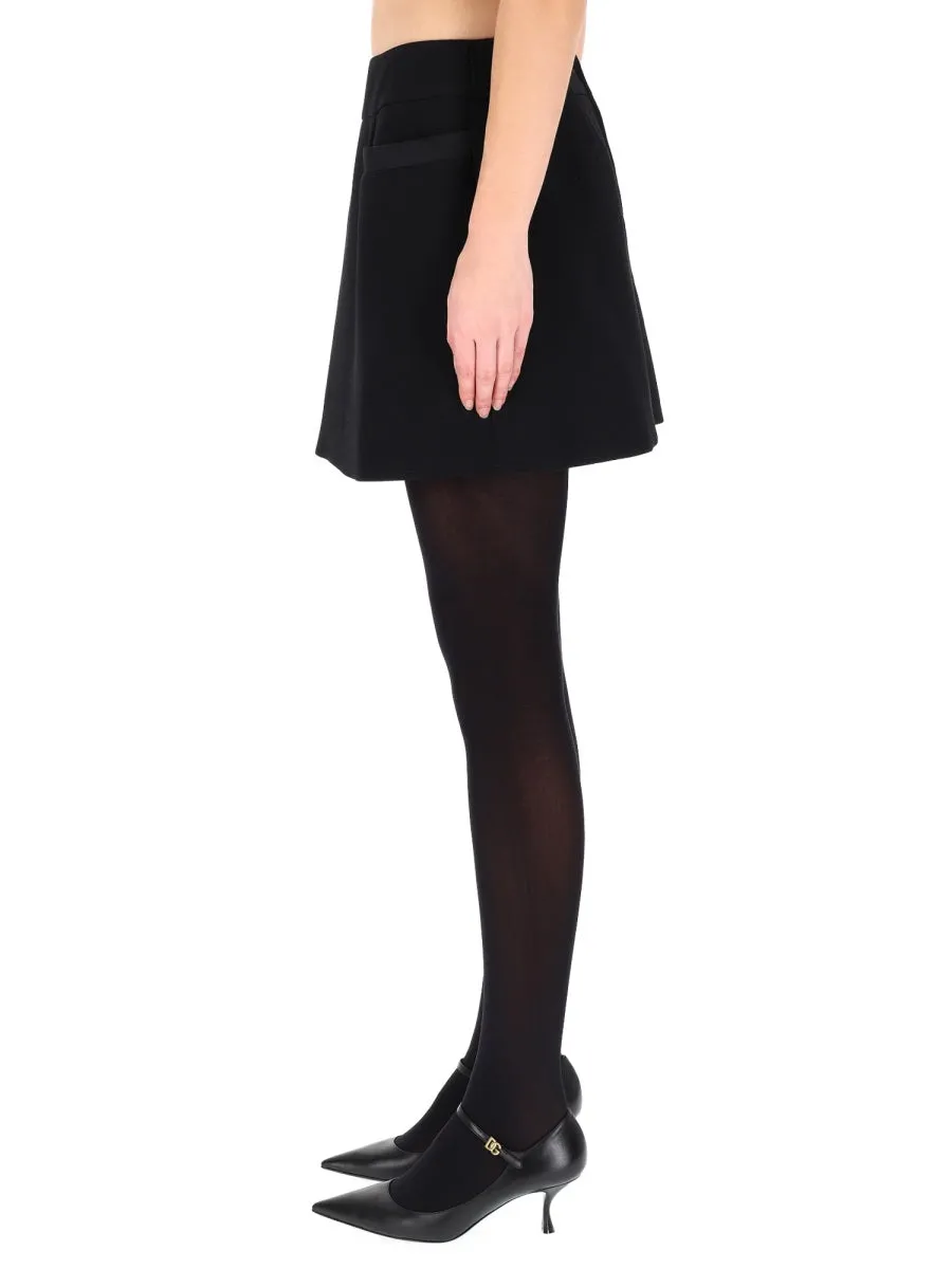 Double Crepe Basque Skirt sold by Wanan Luxury product image thumbnail 3