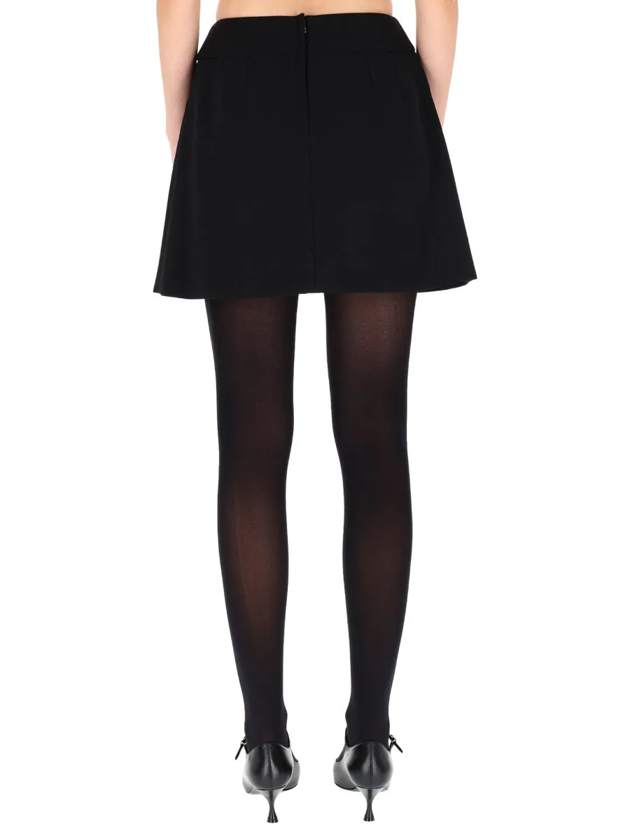 Double Crepe Basque Skirt sold by Wanan Luxury product image thumbnail 4