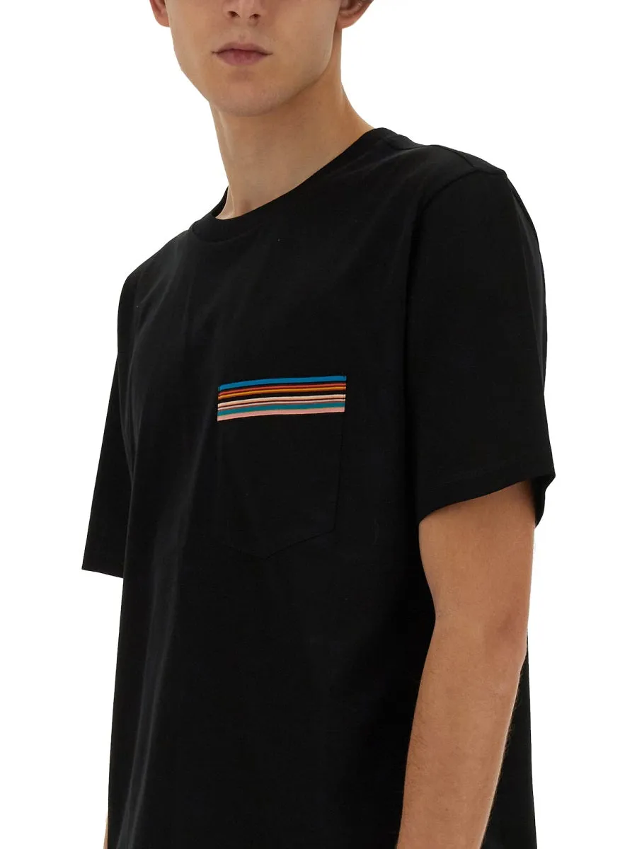 Striped Pocket T-Shirt sold by Wanan Luxury product image thumbnail 4