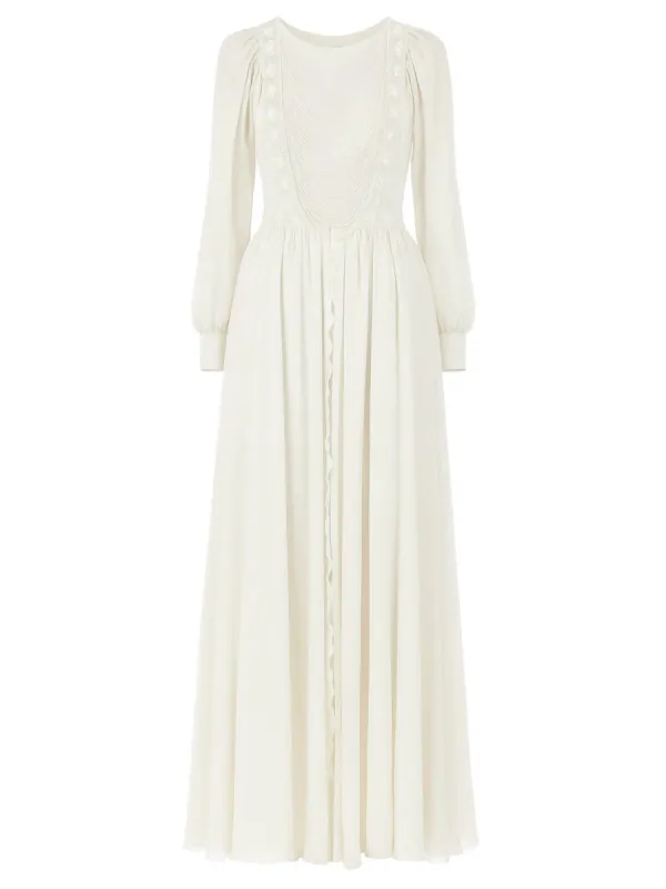 Silk Long Dress sold by Wanan Luxury