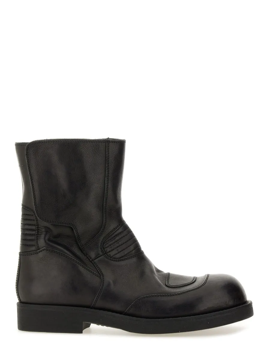 Leather Biker Boot sold by Wanan Luxury