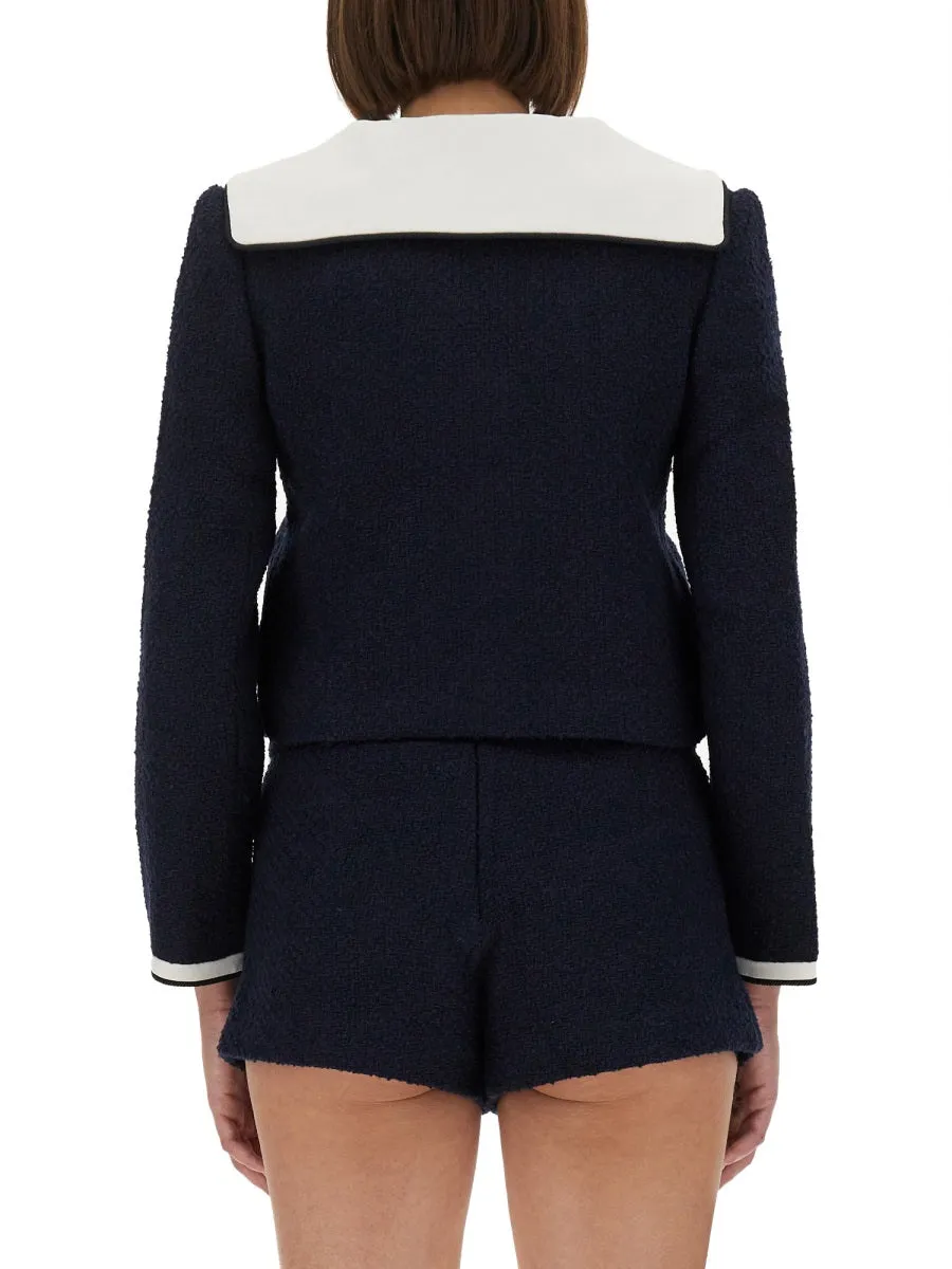 Boucle Jacket With Contrasting Neckline sold by Wanan Luxury product image thumbnail 3