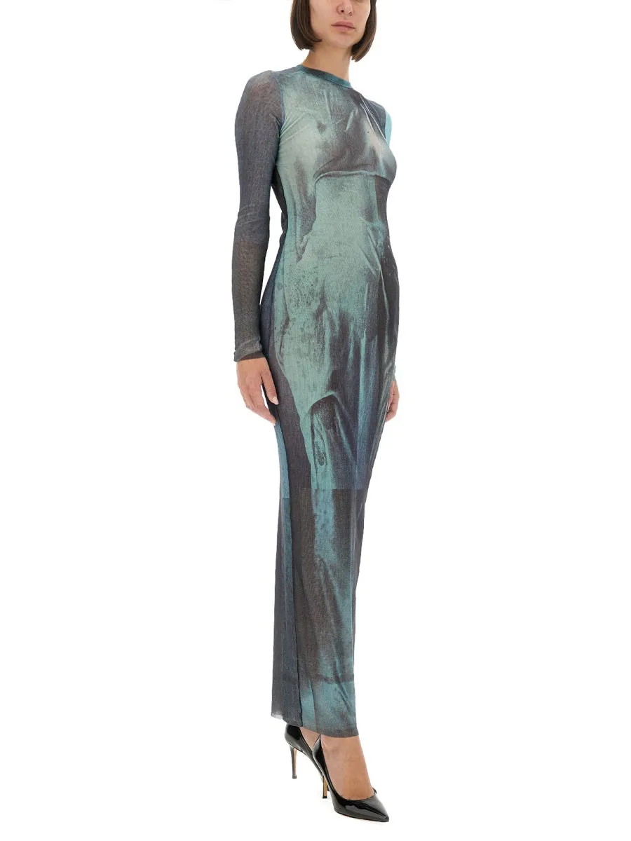 "Water" Mesh Long Dress sold by Wanan Luxury product image thumbnail 4