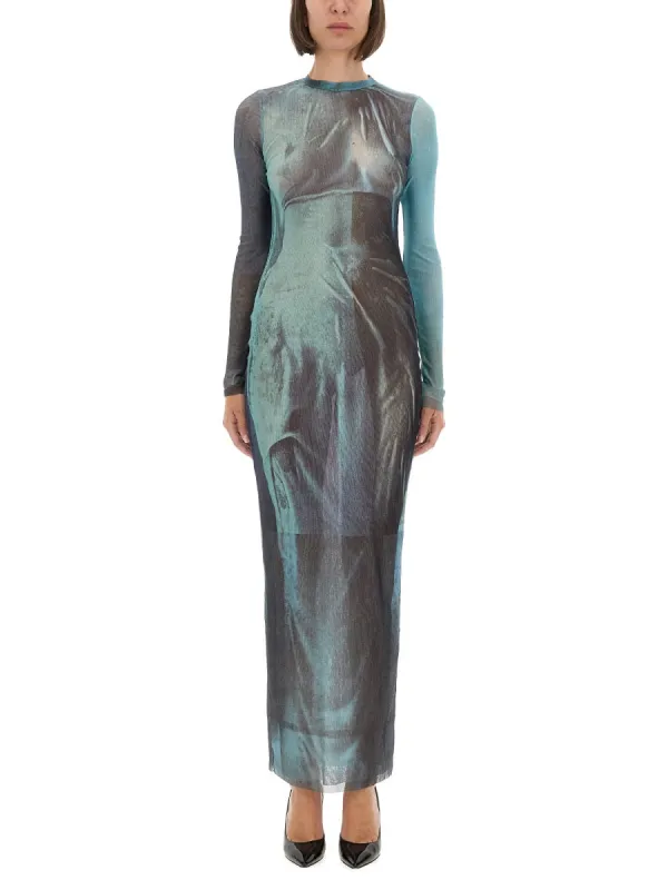 "Water" Mesh Long Dress sold by Wanan Luxury