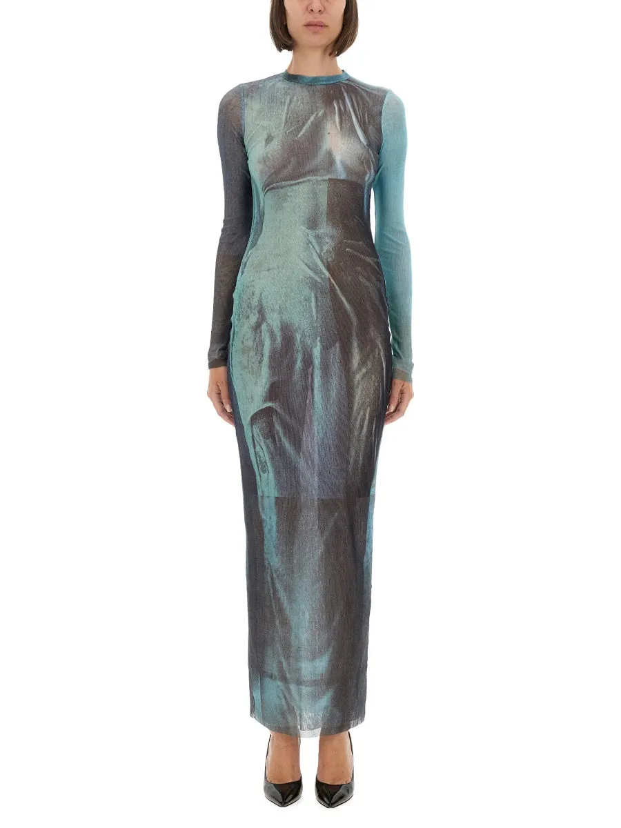 "Water" Mesh Long Dress sold by Wanan Luxury