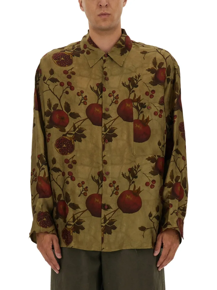 Pomegranate Print Shirt sold by Wanan Luxury