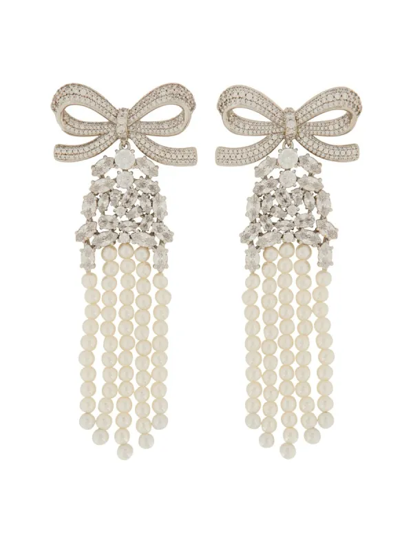 Drop Earrings With Bow sold by Wanan Luxury