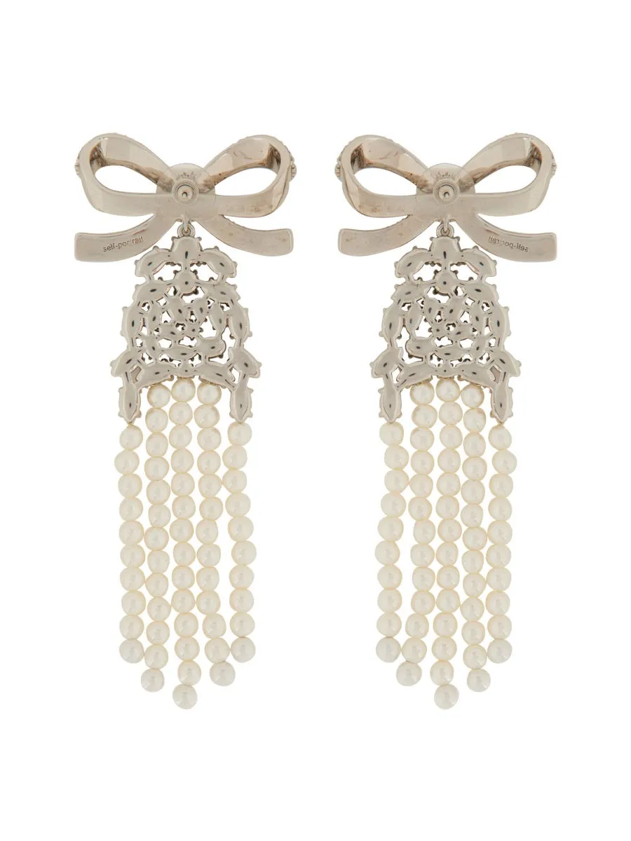 Drop Earrings With Bow sold by Wanan Luxury product image thumbnail 2