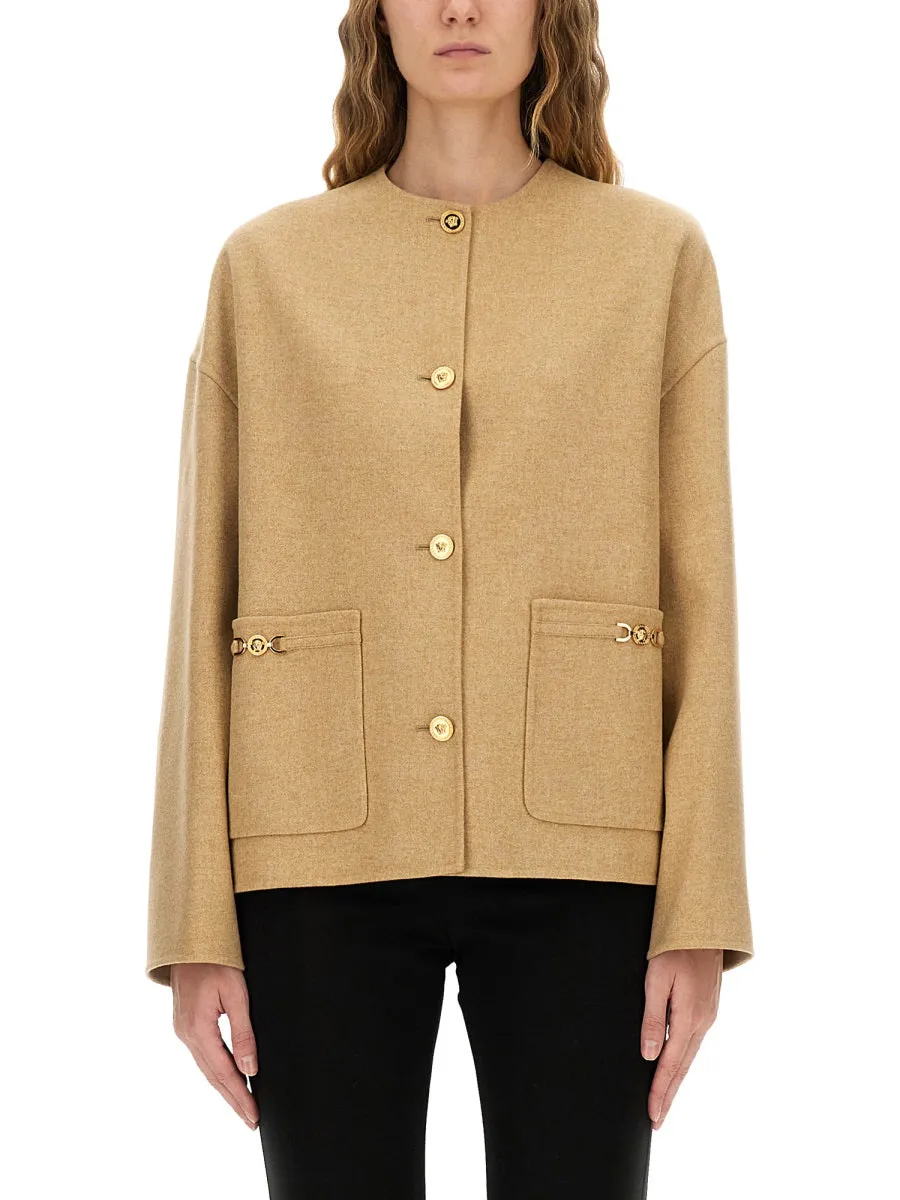 "Medusa" Buttoned Jacket sold by Wanan Luxury