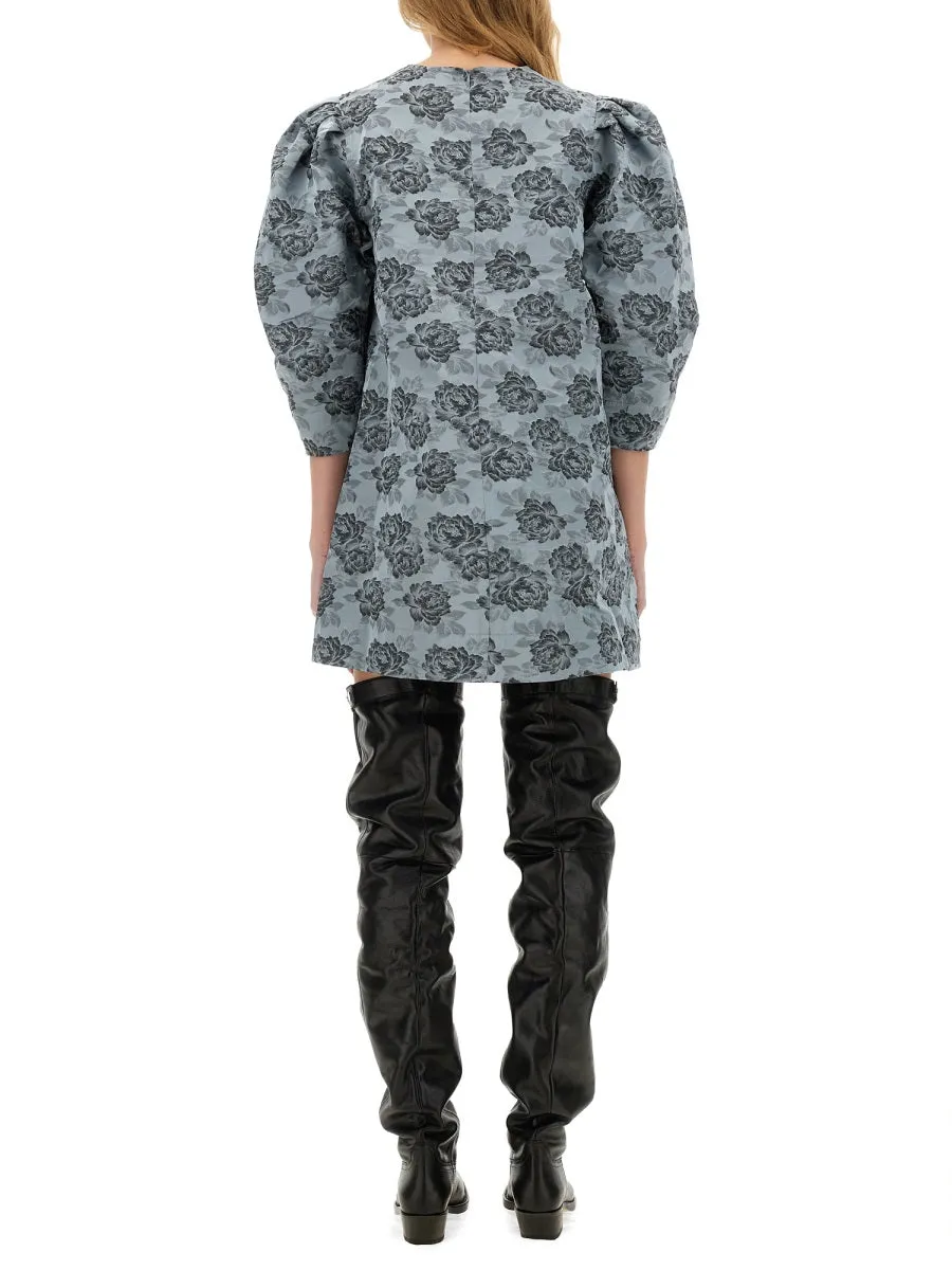 Floral Jacquard Mini Dress sold by Wanan Luxury product image thumbnail 3