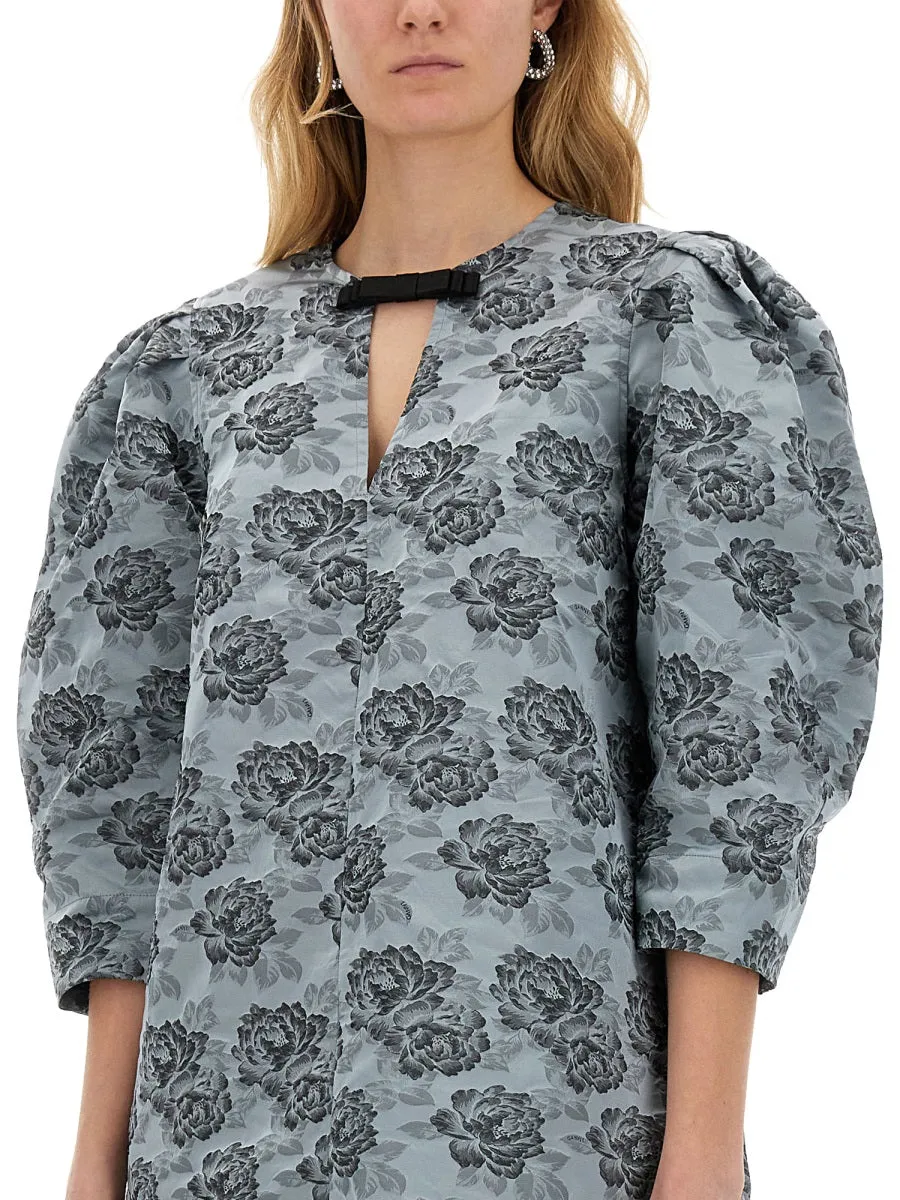 Floral Jacquard Mini Dress sold by Wanan Luxury product image thumbnail 4