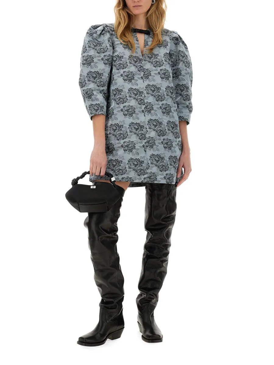 Floral Jacquard Mini Dress sold by Wanan Luxury product image thumbnail 2