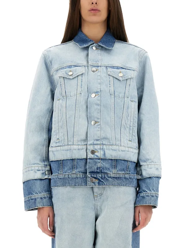 Denim Jacket With Contrasting Panel made by Stella McCartney