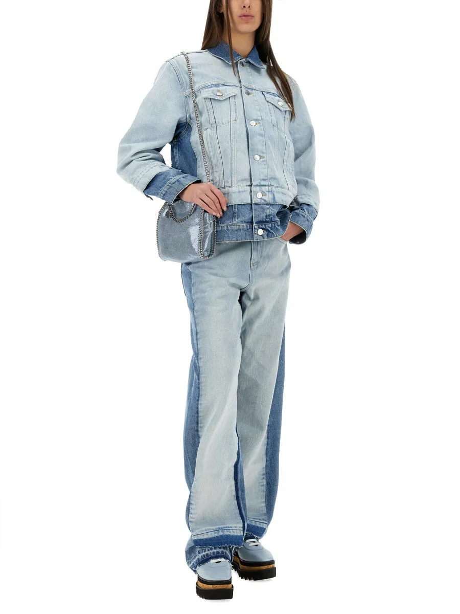 Denim Jacket With Contrasting Panel sold by Wanan Luxury product image thumbnail 2