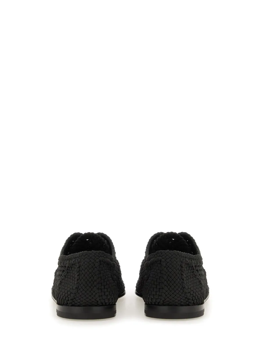 Woven Fabric "Derby" Shoe sold by Wanan Luxury product image thumbnail 3