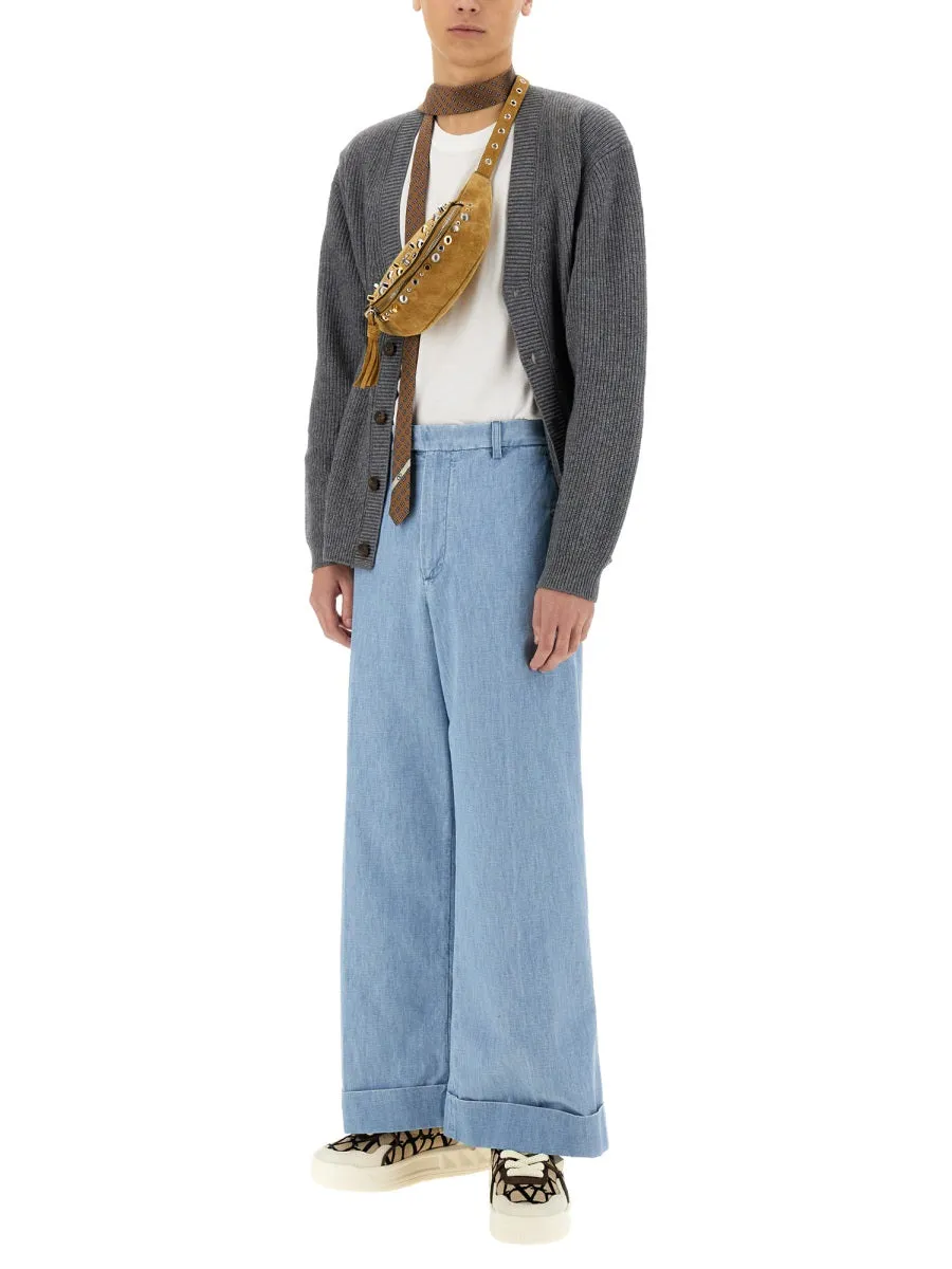 Denim Pants With Lapels sold by Wanan Luxury product image thumbnail 2