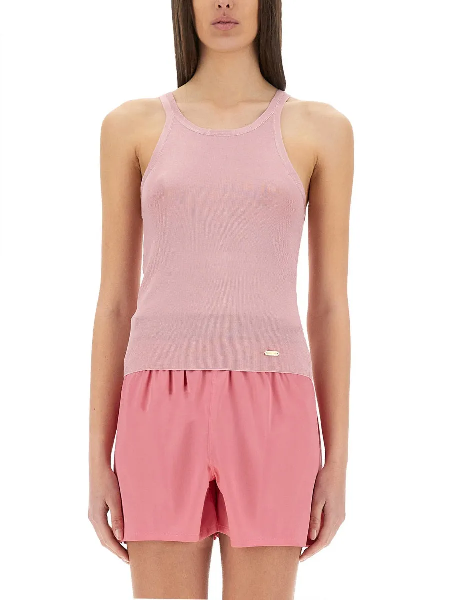Silk Knit Tank Top sold by Wanan Luxury