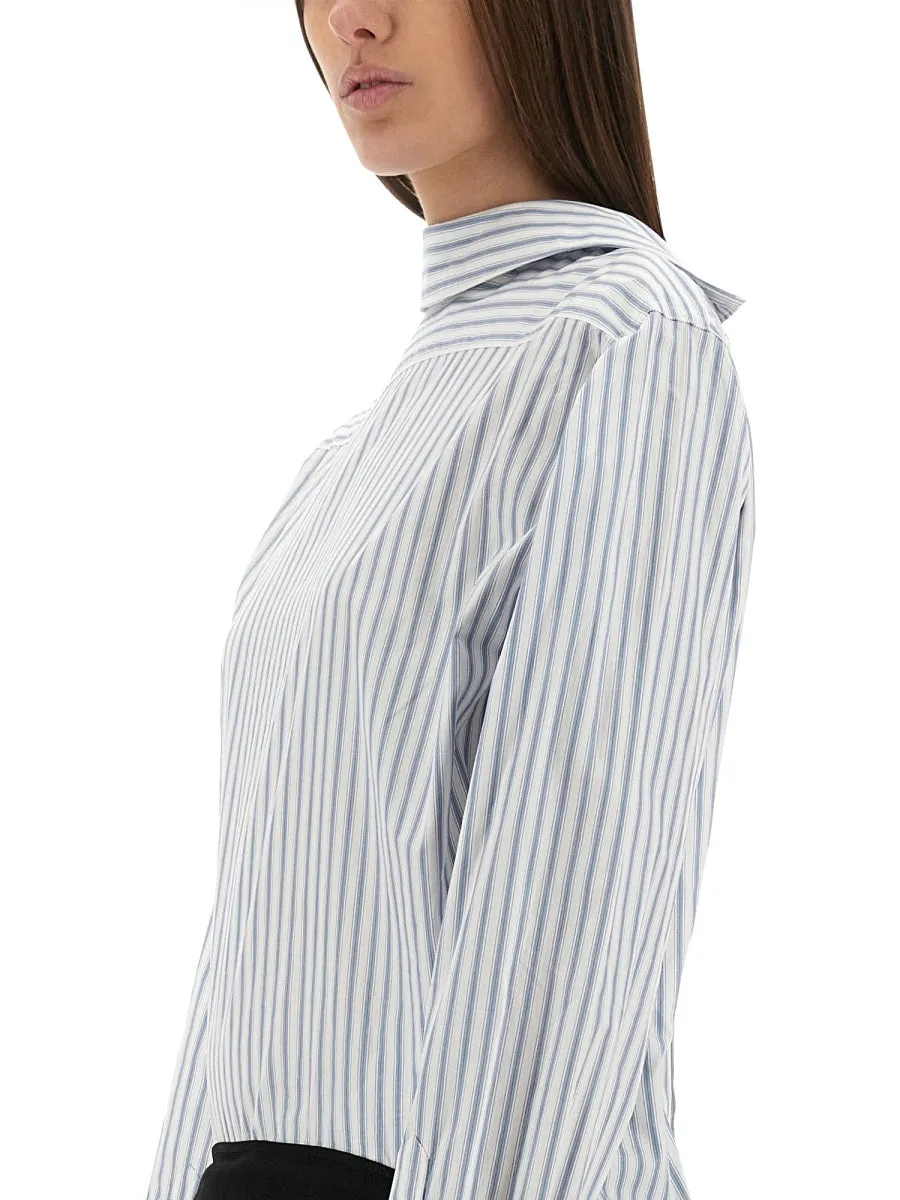 Inverted Striped Dress-Shirt sold by Wanan Luxury product image thumbnail 4