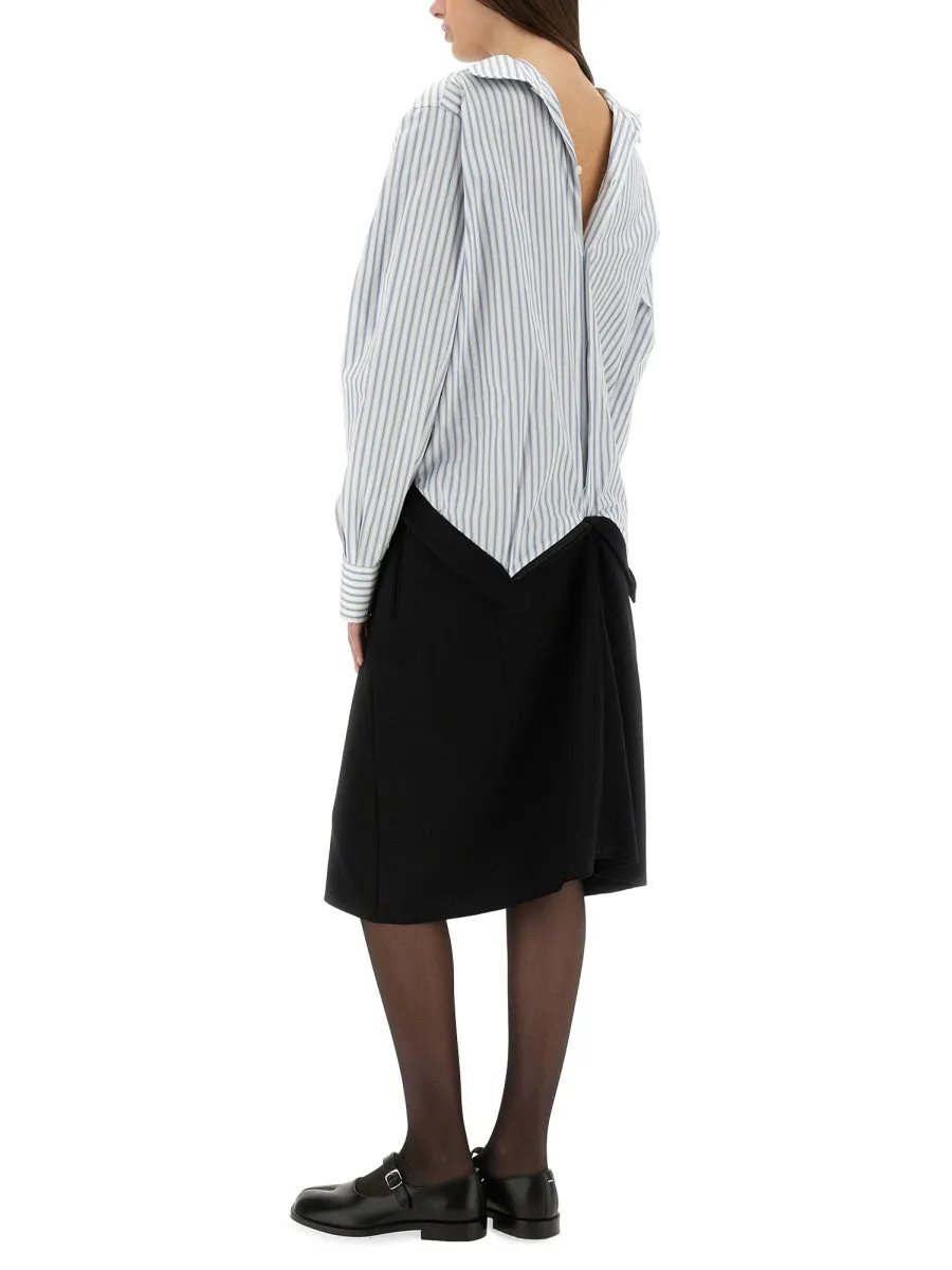 Inverted Striped Dress-Shirt sold by Wanan Luxury product image thumbnail 2